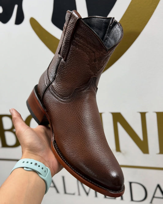 Men's Vintage Deerskin Cowboy Boots