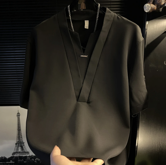 Men's Premium V-neck Casual Short Sleeve T-shirt