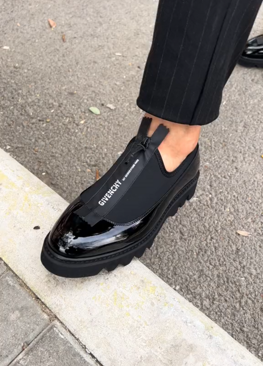 Unique Leather Patchwork Loafers