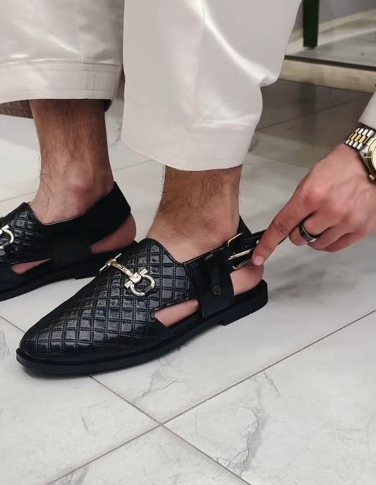 Premium soft leather casual slippers