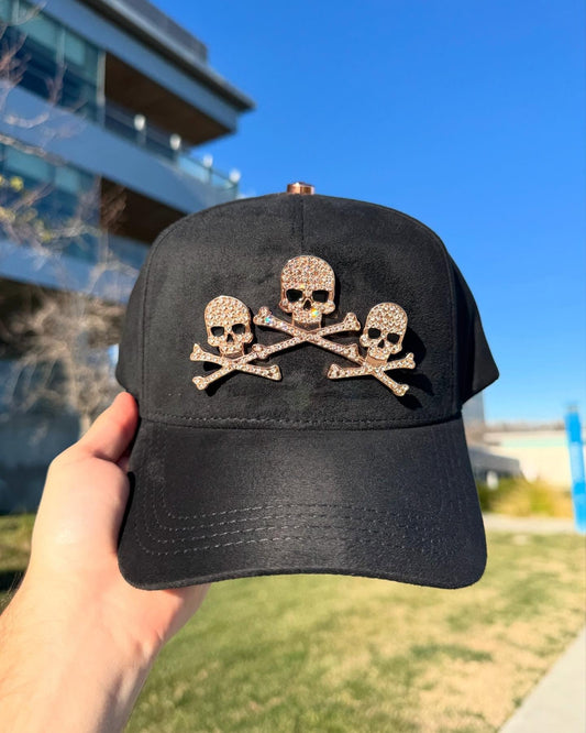Rose Gold Skull Cap