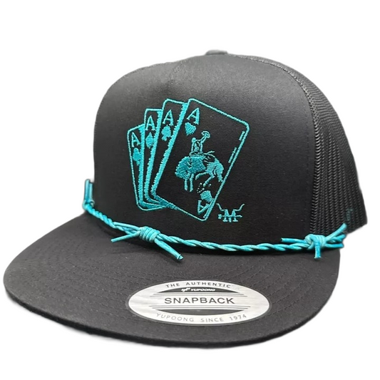 Embroidered Poker Cap