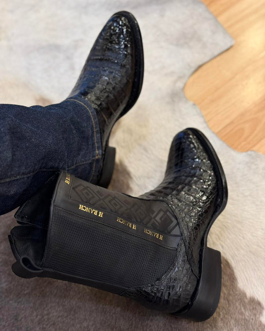 Men's Vintage Alligator Leather Cowboy Boots